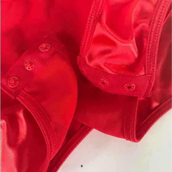 Women’s Sexy Red Corset Red Bodysuit, NWOT - Picture 5 of 9